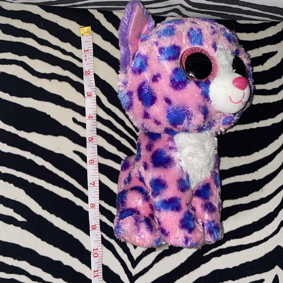Ty Beanie Boos Buddy - Reagan The Leopard (Glitter Eyes) 9 inch Medium Plush - Picture 9 of 9